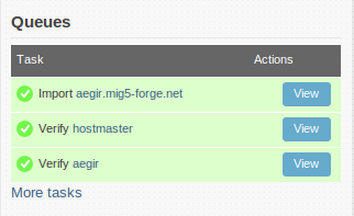 Task queue block